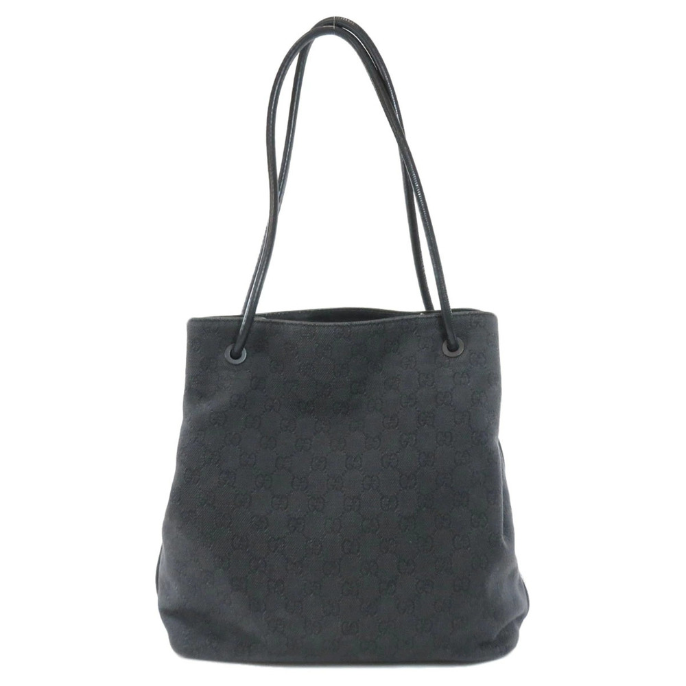 Gucci bag tote GG Black canvas Gifford Denim